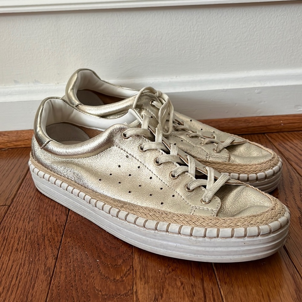 Sam Edelman Metallic Espadrille Sneakers